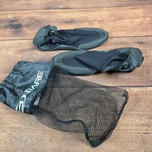 Bare Neoprene Water Shoes Mens 10 Black Excellent Low Profile Snorkel Booties